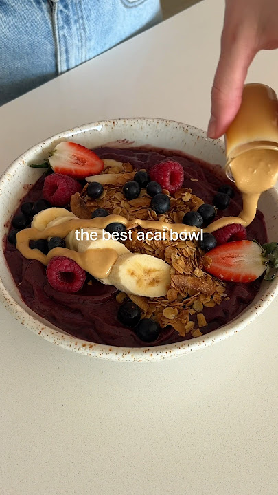 The BEST thick ACAI bowl recipe!😍