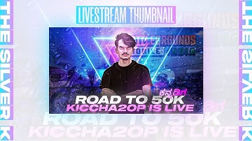Make This Amazing BGMI Live Stream Thumbnail | The Silver K | Battleground Mobile India