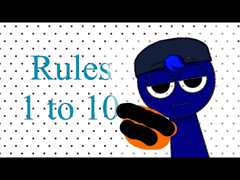School Rules 1 to 10 (Sprunki)￼￼