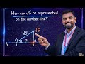 Show how √5 can be represented on the number line. #education #cbse #maths #trendingshorts