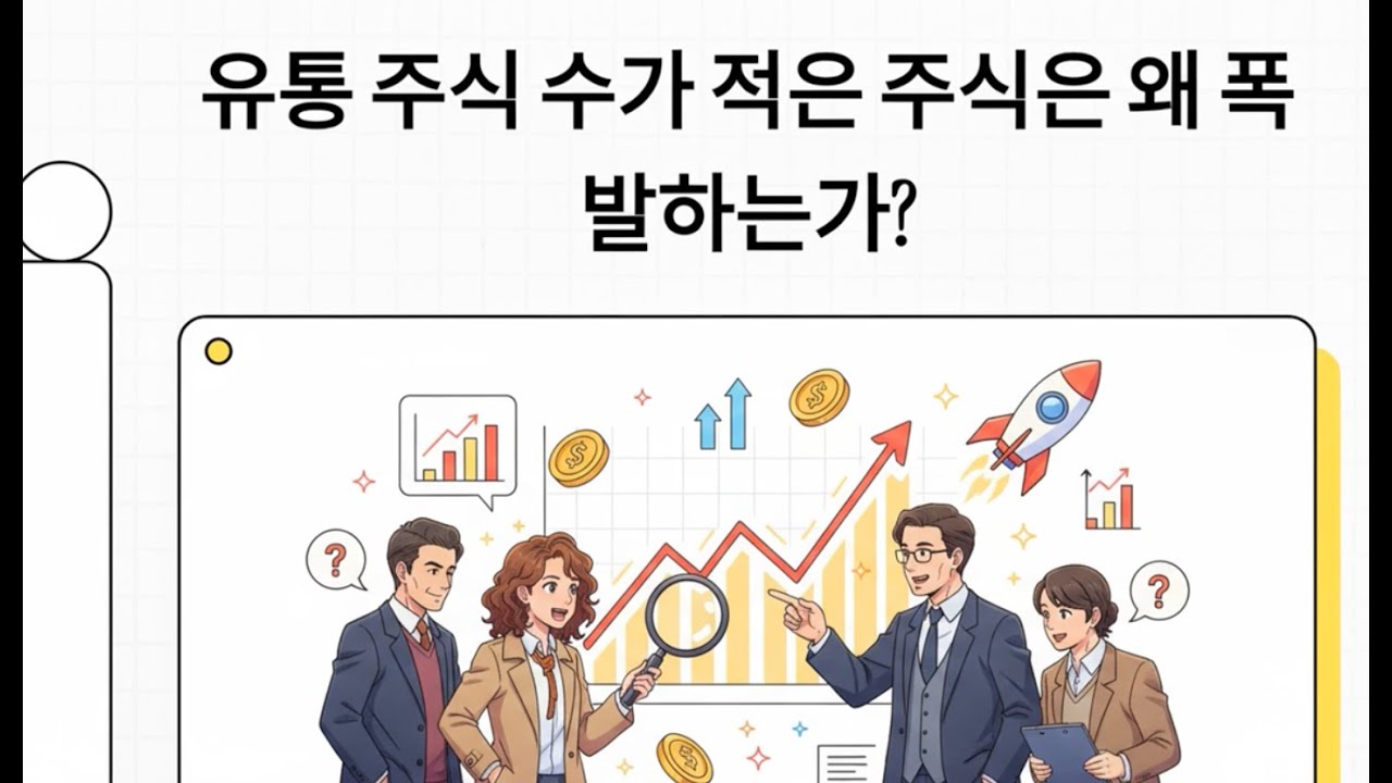 유통 주식 수(Low Float)가 적은 주식은 왜 단기간에 폭발적인가? | 희소성과 수요의 폭발적 만남