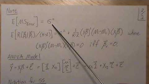 The Regression Approach to ANOVA (part 1/4): Partial F Test