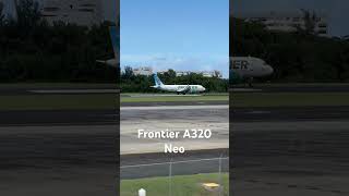 Frontier A320 Neo SJU -SDQ #Shorts#ShortsVideo#ShortsChallenge#ShortsTrend#YouTubeShorts