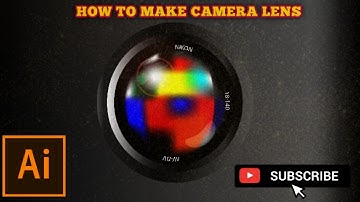 how to make CAMERA LENS | Adobe illustrator tutorial