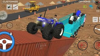 Drive 🕹️ Sonalika-35 || Powertrac Tractor 🚜 Unloading truck full game play