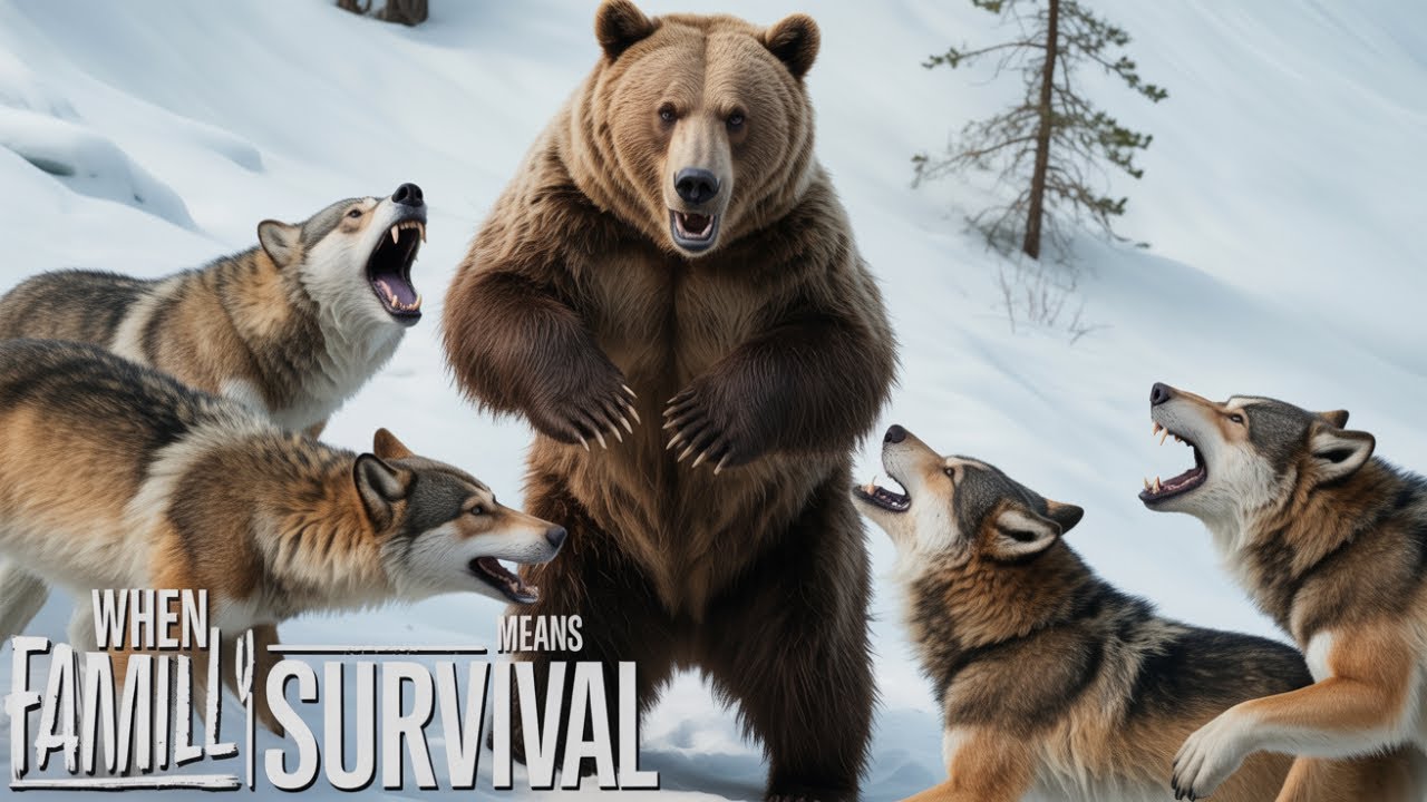 When Family Means Survival: Wolves vs The Mighty Bear
