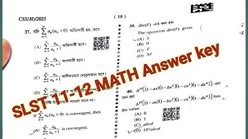 SLST 11-12 MATH Question and Answer #slstquestion #slstanswer #slstmath