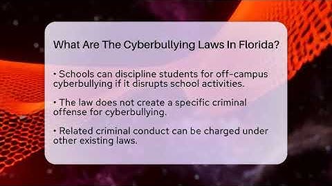 What Are The Cyberbullying Laws In Florida? - Everyday-Networking