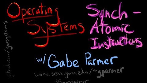 GWU OS: Synchronization - atomic instructions