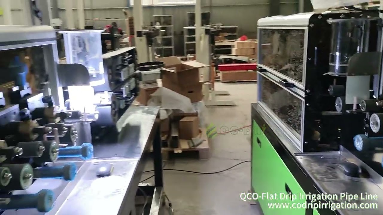 CO-DRIP high speed flat dripper irrigation pipe extrusion lines are Batch Production
