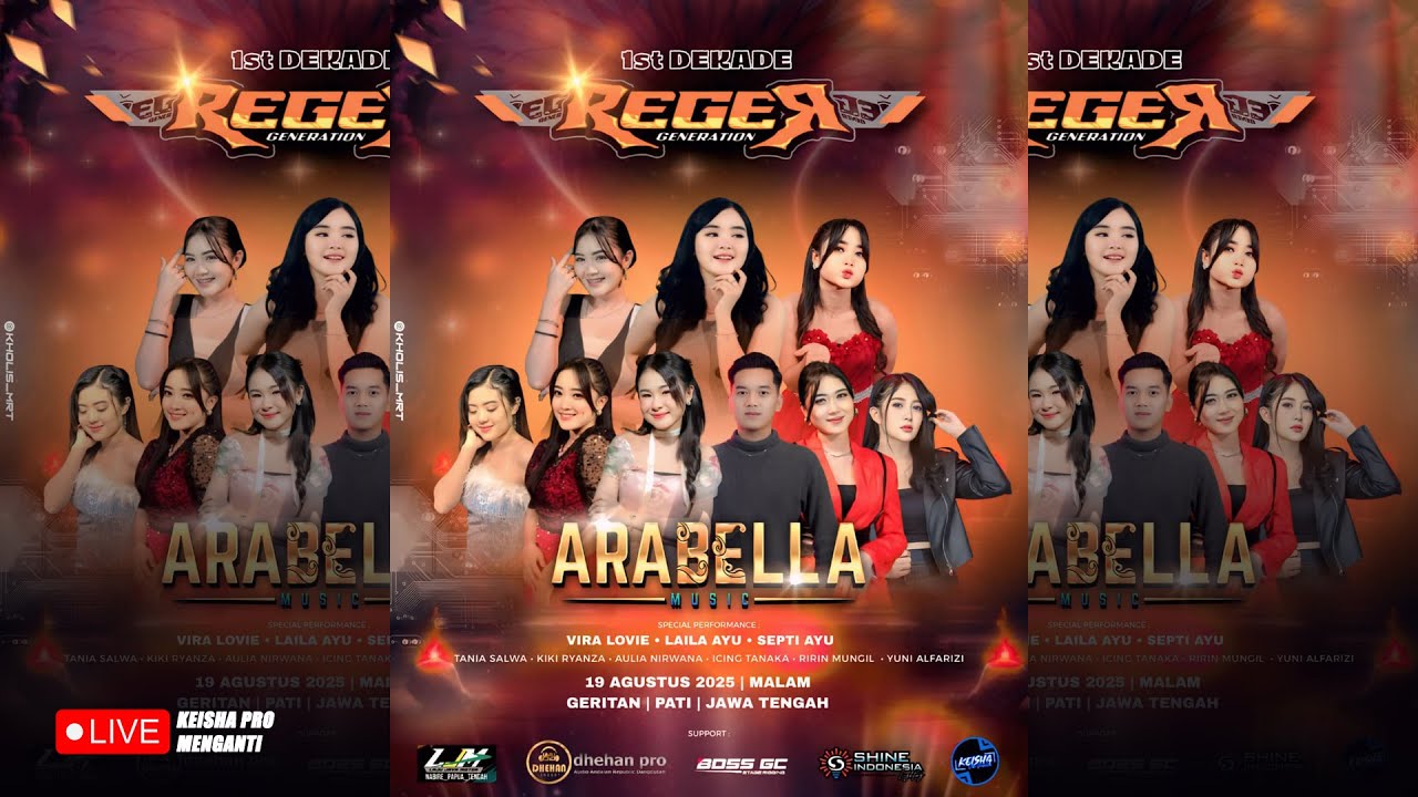 🔴 LIVE STREAMING ARABELLA MUSIC Live GERITAN - PATI - JATENG ( REGER GENERATION ) #dhehanpro