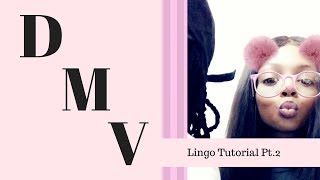 DMV Lingo Tutorial PART TWO!!!!!