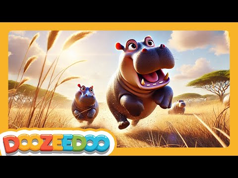 Hippo Hippo Hooray! | Fun Hippo Song for Kids | Dance, Laugh & Splash with Happy Hippos!