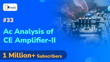 AC Analysis of CE Amplifier (without Bypass Capacitor ) | Electronic Devices and Circuits - 1