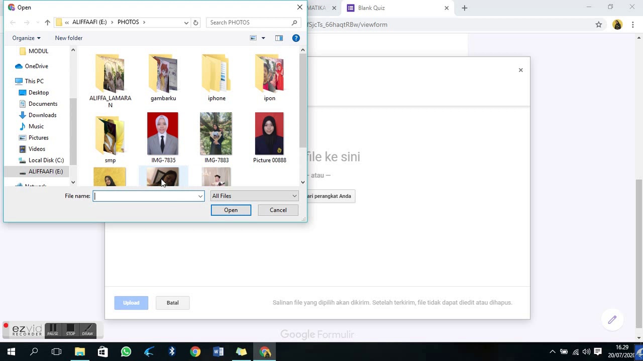 Cara untuk mengisi form “Perkenalan” pada Google Classroom 