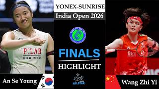 AN SE YOUNG IS UNSTOPPABLE! 🏆 An Se Young vs Wang Zhi Yi | India Open 2026 Final Highlights