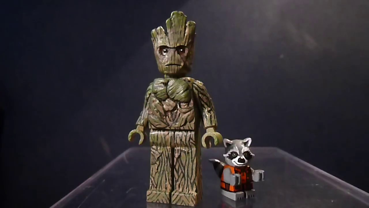 lego rocket and groot