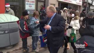 Mayor Ford encounters hecklers at Santa Claus parade