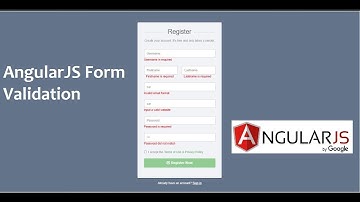 AngularJS Form Validation