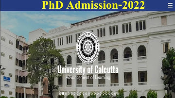 PhD Admission 2022 // Calcutta University // Polymer Science and Technology