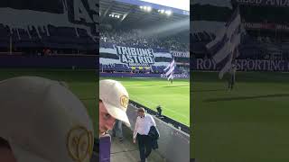 Tifo and entrance RSCA - Union saison 25-26 #rsca #rscanderlecht #coym