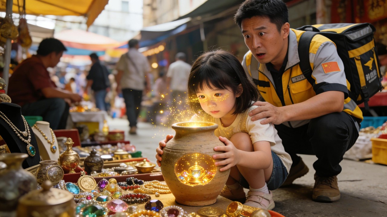 💦💦💦外送員女兒覺醒透視眼，六歲就帶爹撿漏，逆襲成古董界小財神😭#短剧 #movie #精彩影视 #drama #影视聚焦 #anime #film #影視解説 #chinesedrama