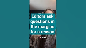 ❓Why do editors ask so many questions in the margins❓#writingabook #writingadvice #editingabook