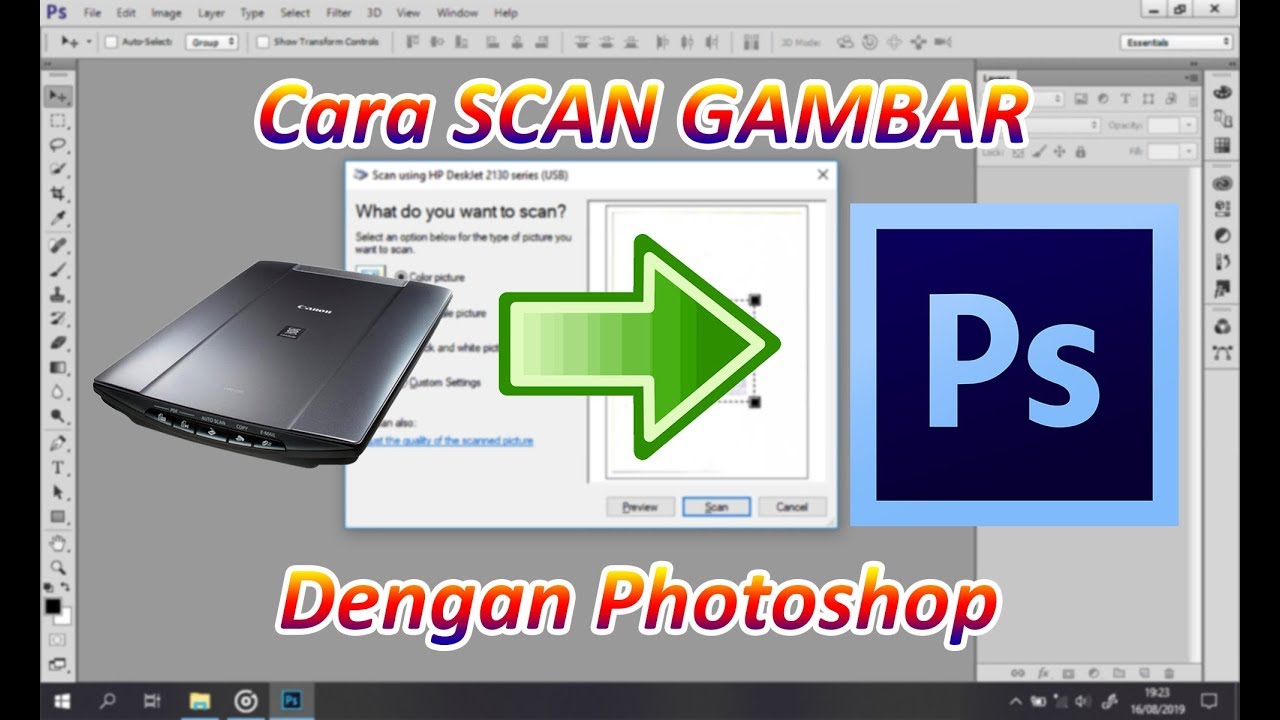 Cara Cepat dan Mudah Scan Gambar Menggunakan Photoshop - Tutorial