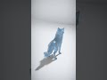 Stylized Blue Fox Character Model - AI Rigged 3D Character