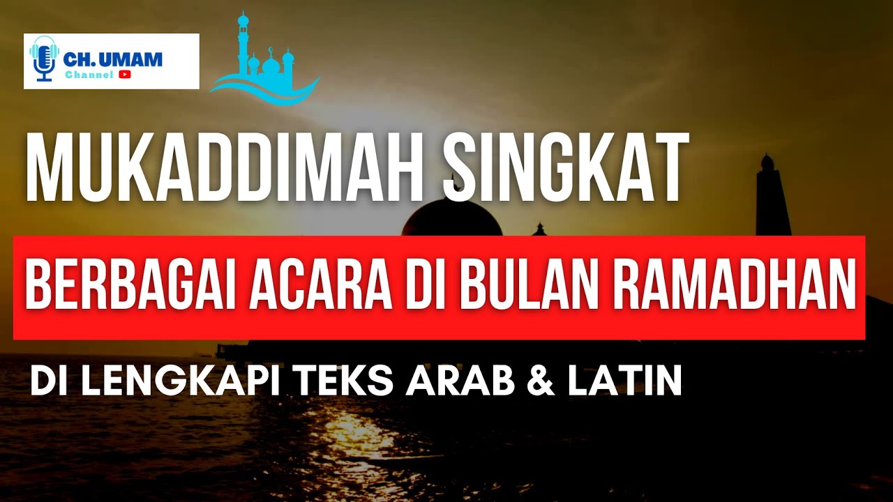 mukadimah safari ramadhan