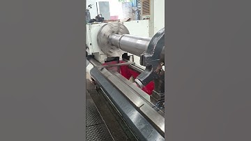 long shaft turning on cnc turning machine #cncturningmachine #welding #cncsoftware #machine