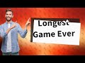 What game takes longest to beat