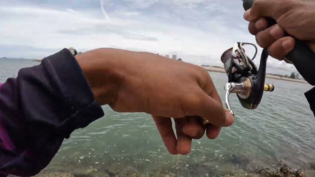 ตกปลาดาบชายฝั่งสันกันคลื่นบ้านอำเภอ 15/09/68 #นักตกภูธร #fishing #ตกปลาชายฝั่ง #microjig 