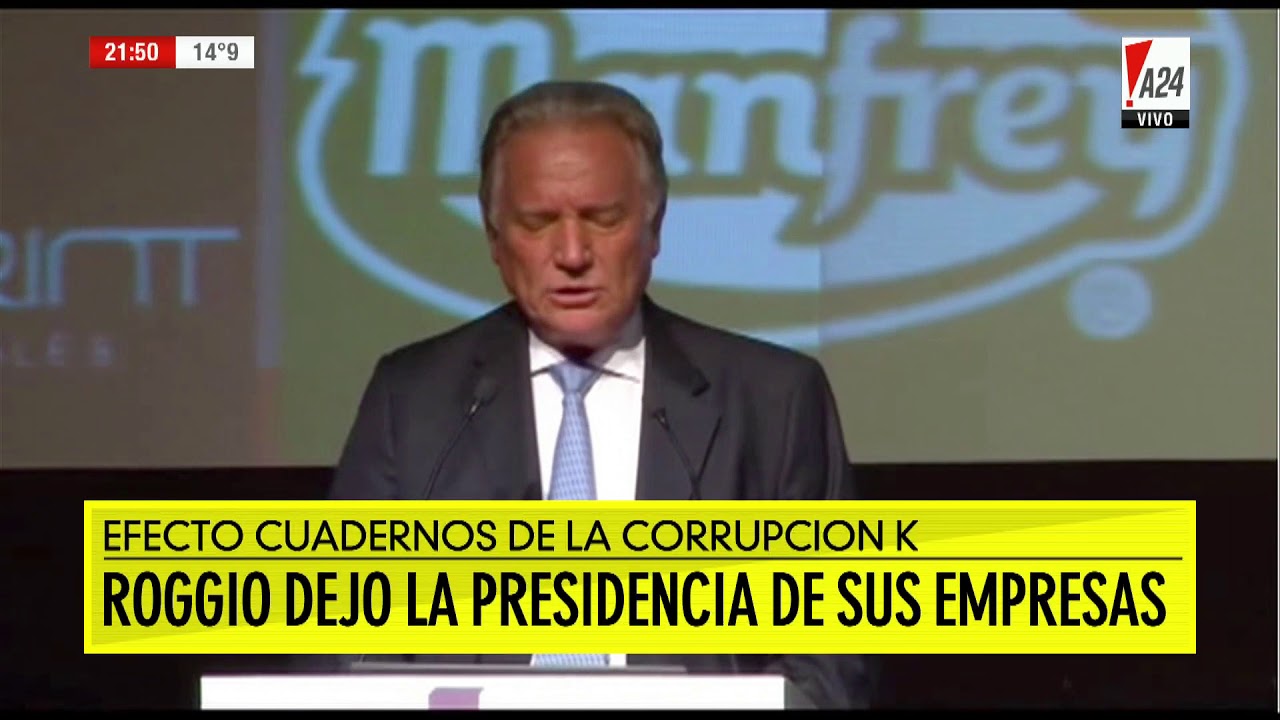 Después de pasar a ser un arrepentido, Aldo Roggio renunció a sus empresas