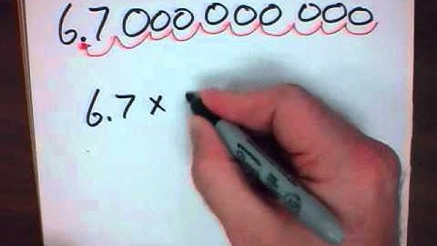 Mr. v teaching math - Order of Operation 6a Standard form to Scientific Notation