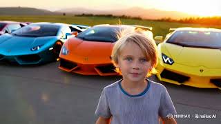 Ai Boy And Lamborghini