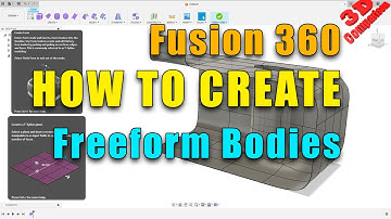 How to create freeform bodies in #fusion360