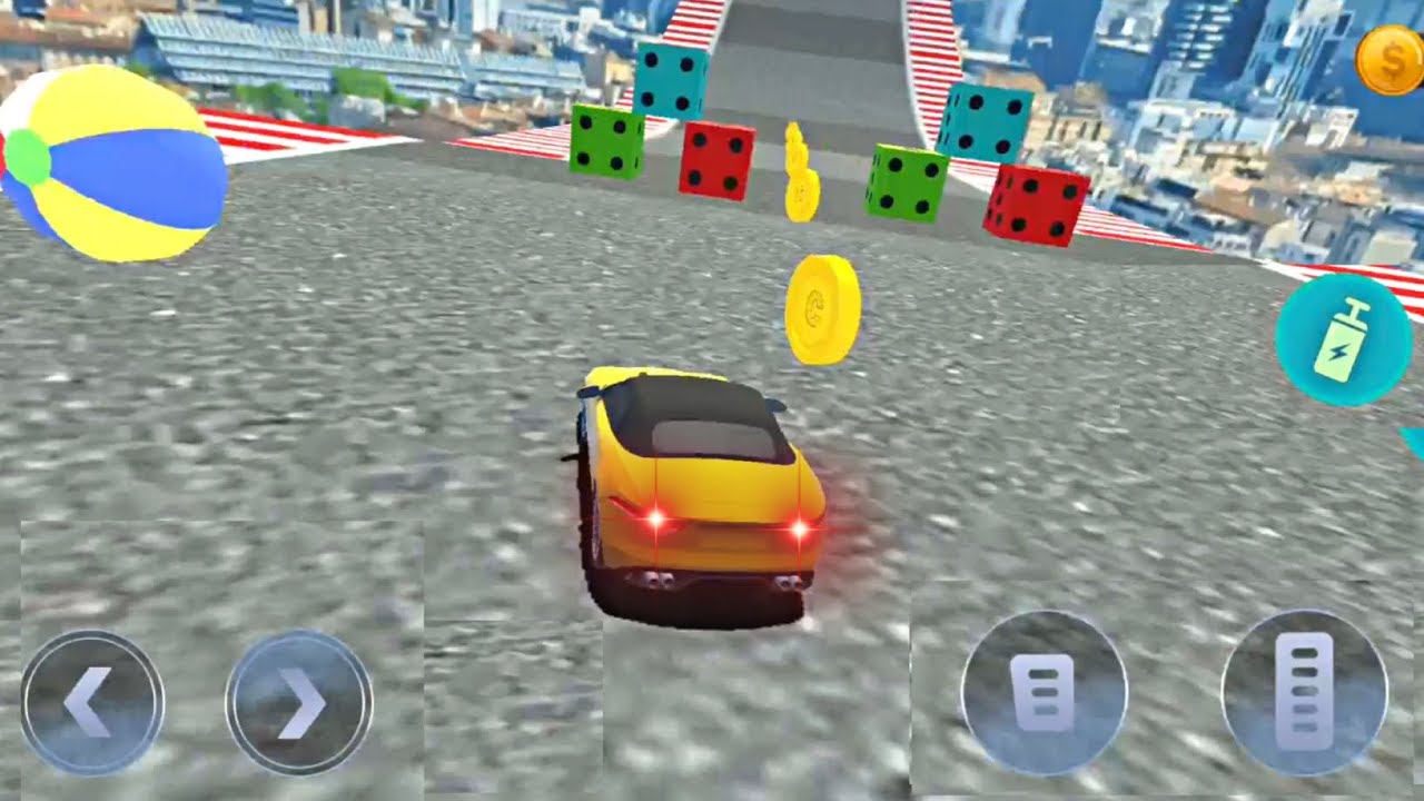 Super Car On Extreme Ramp In GT Car Stunt Master 3D