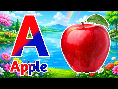 Phonics Song 2 with TWO Words in 3D - A For Apple🍎🍏- ABC Alphabet Songs with Sounds for Children's