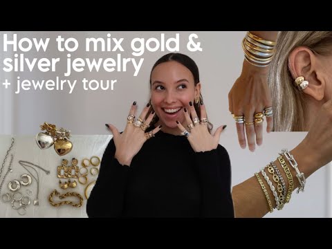 Can You Mix Gold x Silver Jewelry | Tips On Mixing Metals My Jewelry Collection!