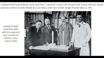 The Magnus effect (2) The Flettner rotor ship