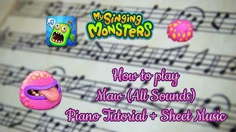 How to play Maw (All Sounds) from My Singing Monsters - Piano Tutorial