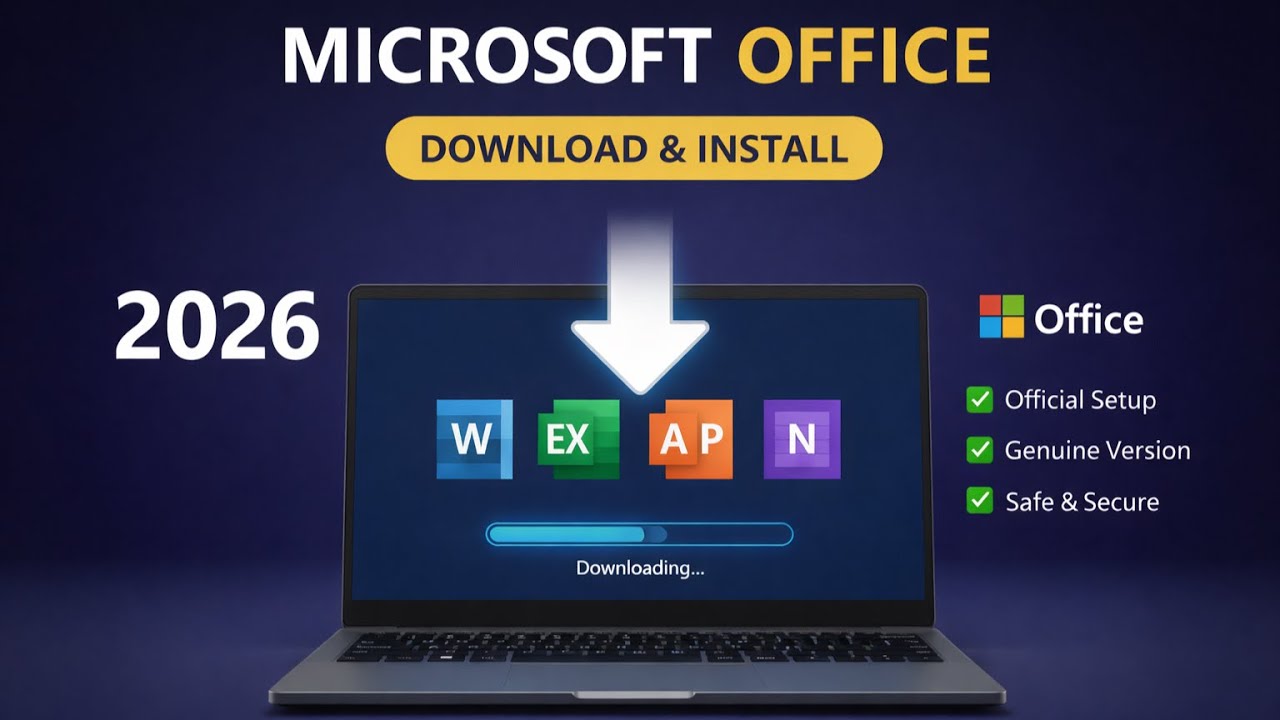 Install Word Free Free Microsoft Office Word Install | Word Setup Bangla Tutorial 2026 ...