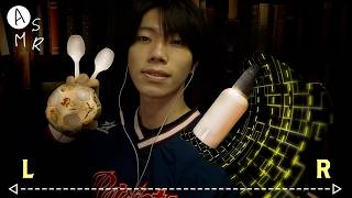 L👂•••👂R Gentle Binaural ASMR + Fabric Rustling Sounds（First Filming in 2 Months）左右感のある丁寧なASMR＋服の擦れる音