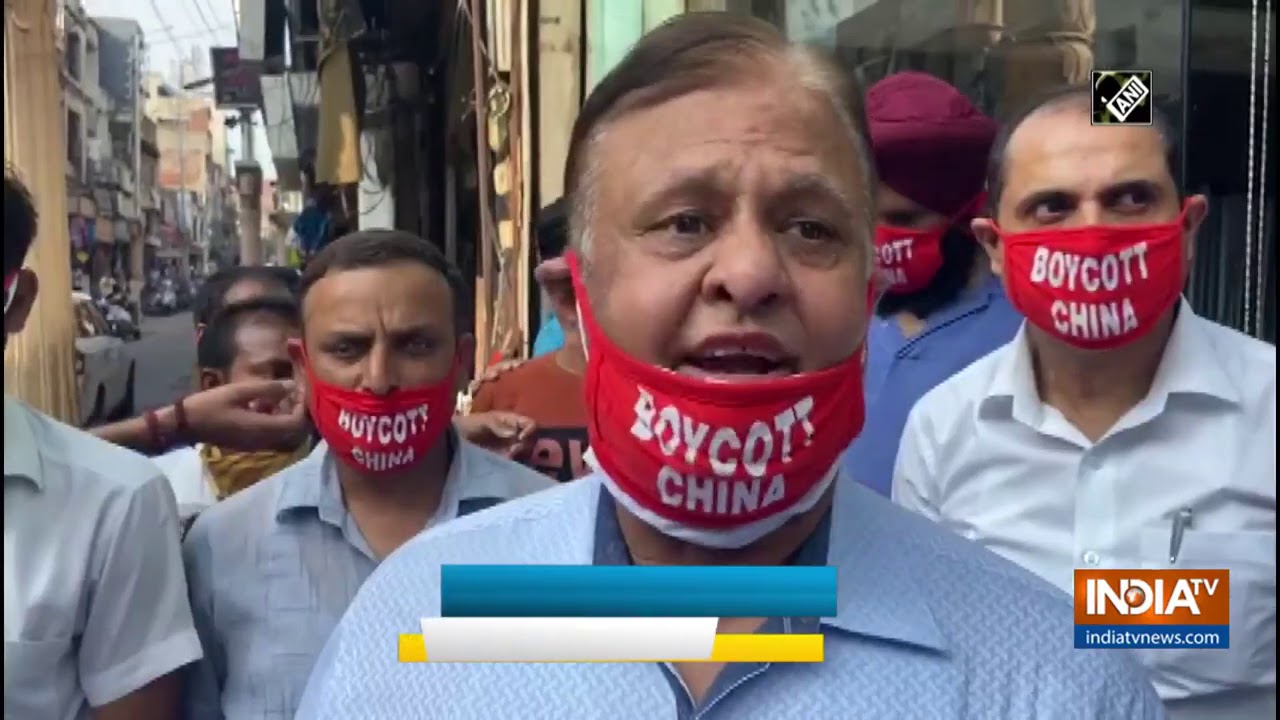 People in Jammu and Kashmir join `Boycott China` campaign