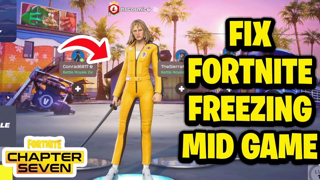 Как исправить зависание Fortnite в середине игры — Глава 7