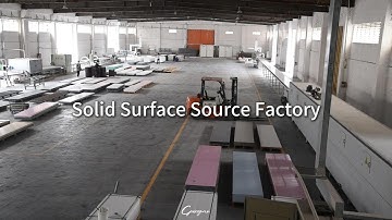 Solid Surface Integrated Wash Basins Production Process