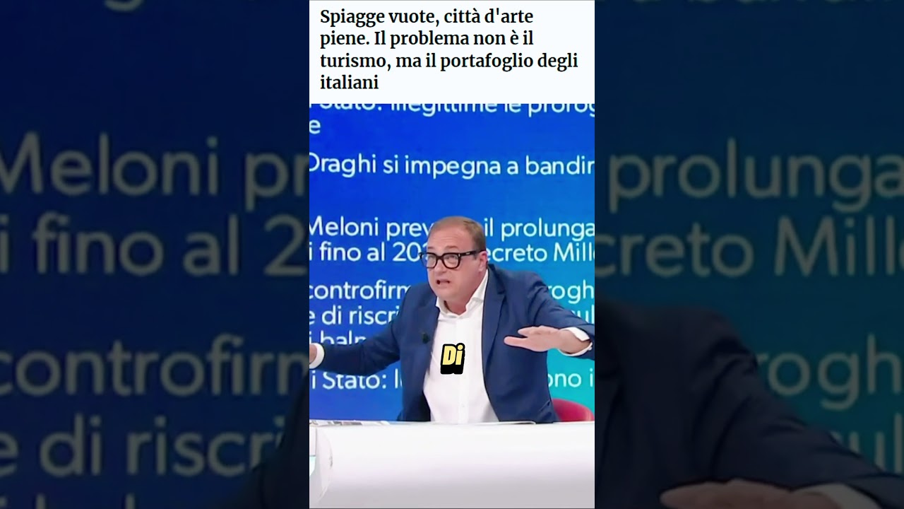 Spiagge vuote perchè gli italiani non hanno più soldi #vacanze #mare #prezzi #cerno