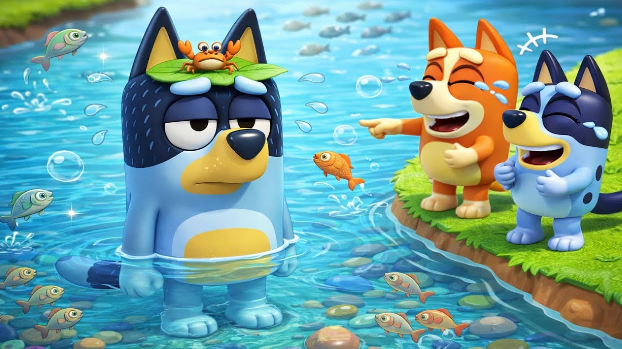 A Creek-Crabbing Outing Turns Funny With Bandit’s Splashy Surprise 😂🦀 | Bluey Funny Animation