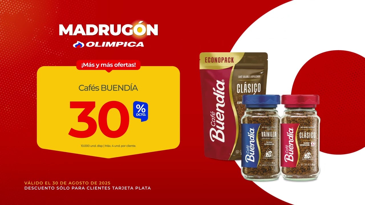 MADRUGÓN OLÍMPICA | 30 DE AGOSTO DE 2025 | SÚPERMERCADO | AHORRO | OFERTAS | DESCUENTOS